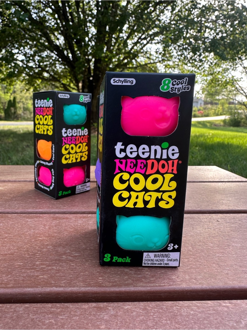 NEW NEEDOH Cool Cats 3-pack Squishy Sensory Squish Toy